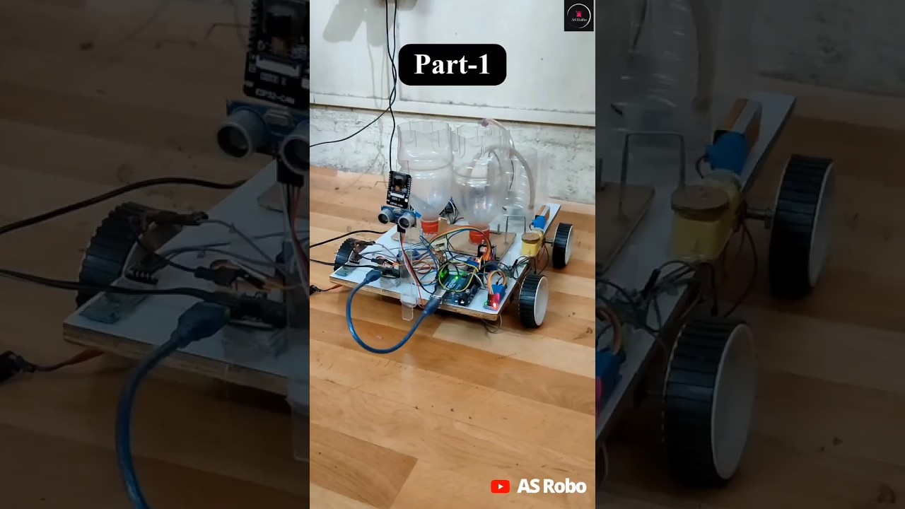 🌱 Smart Farming Begins| Multipurpose Agricultural Robot part 1|esp32 cam #smart #diy #short #arduino