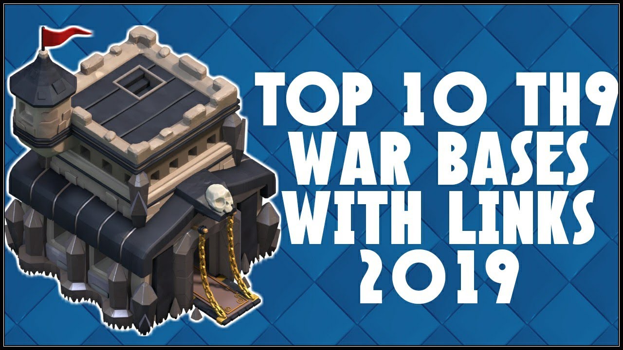 TOP 10 TH9 WAR BASE WITH LINKS 2019!! - CLASH OF CLANS(COC)