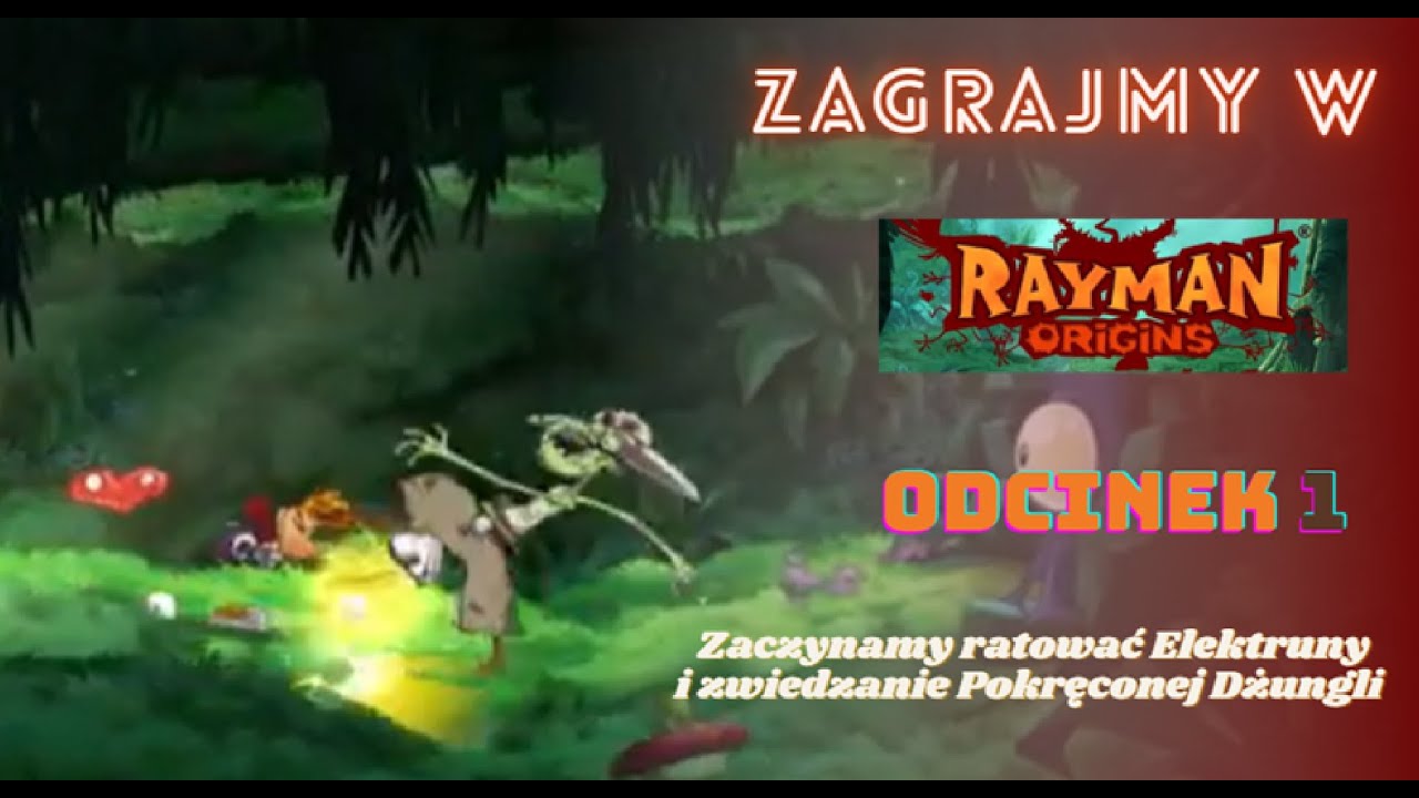 Zaczynamy ratować Elektruny i zwiedzanie Pokręconej Dżungli | Rayman Origins #1