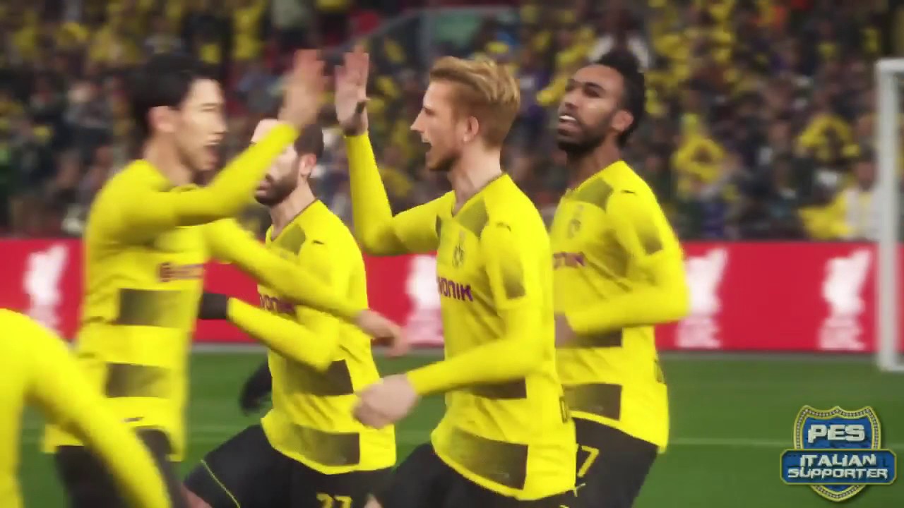 PES 2018 Gameplay - Atletico Madrid   Borussia Dortmund