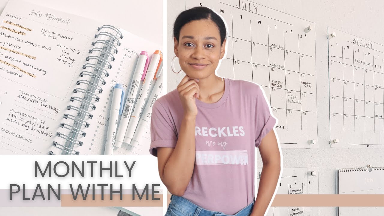 How I Plan Monthly For My Business | Monthly Planning Tips, Project Management, Business Planner