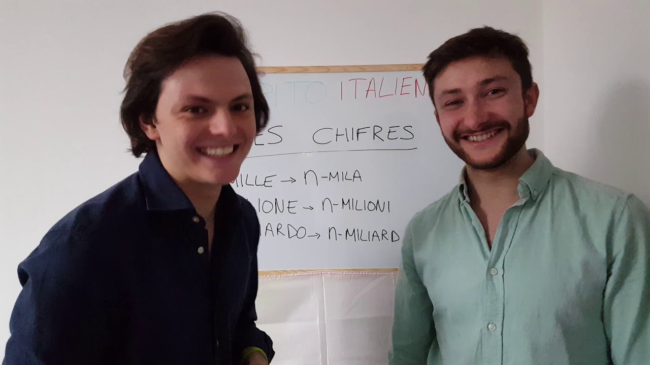 Les chiffres en Italien - dizaines au Million..