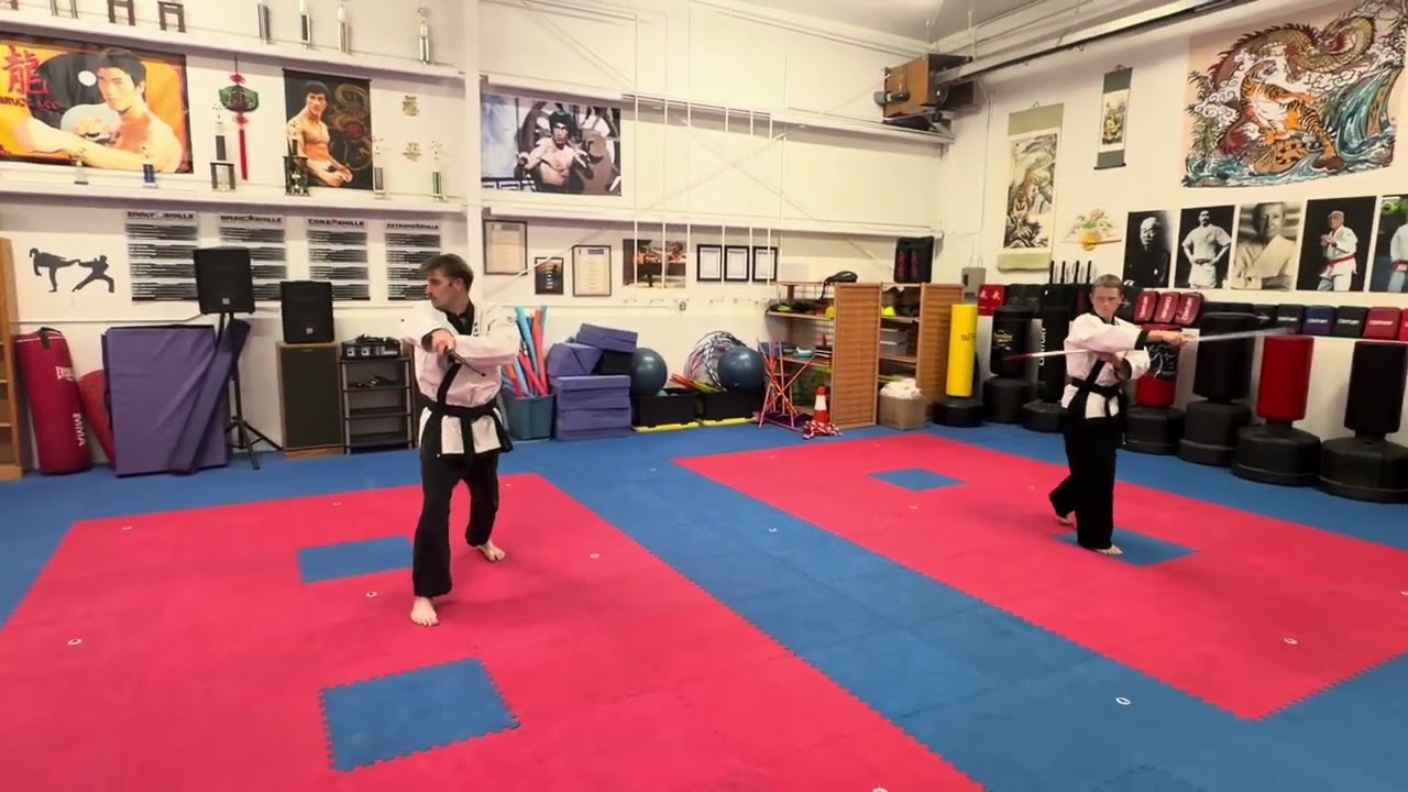 Tang Soo Do Bow Staff Form. 