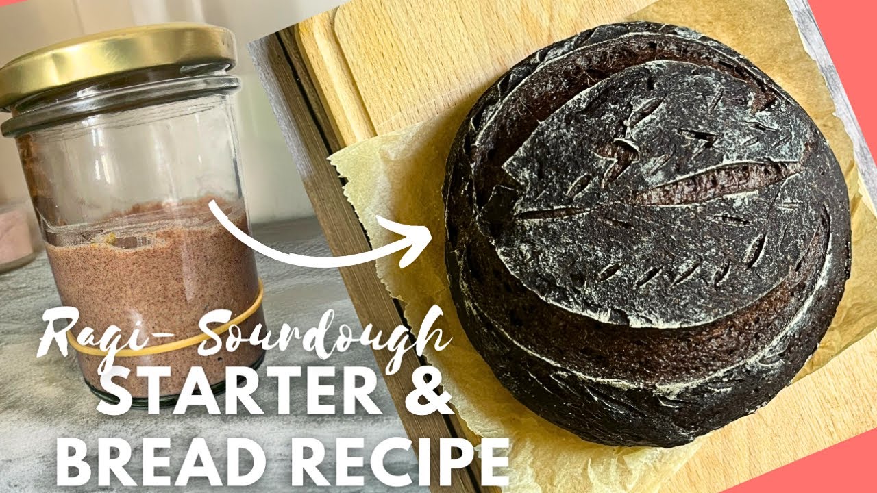 Millet Bread: Finger Millet (Ragi) Sourdough Bread, No yeast & baking Soda, Gluten-free, Easy Recipe