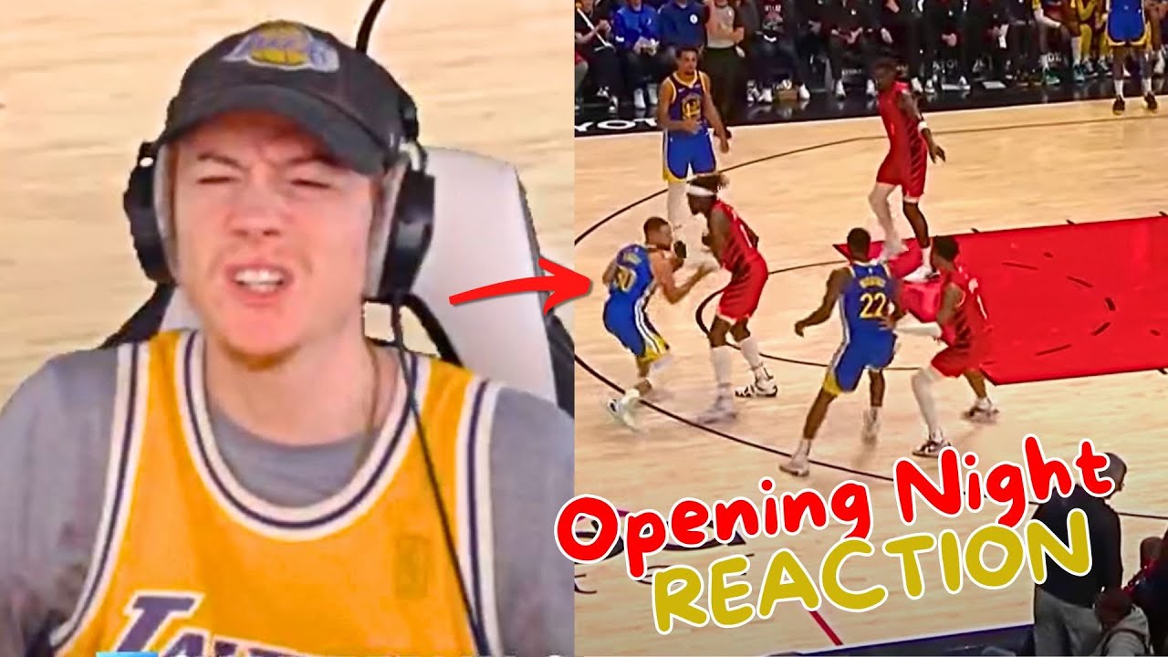 Reacting to Warriors vs Trail Blazers Opening Night!