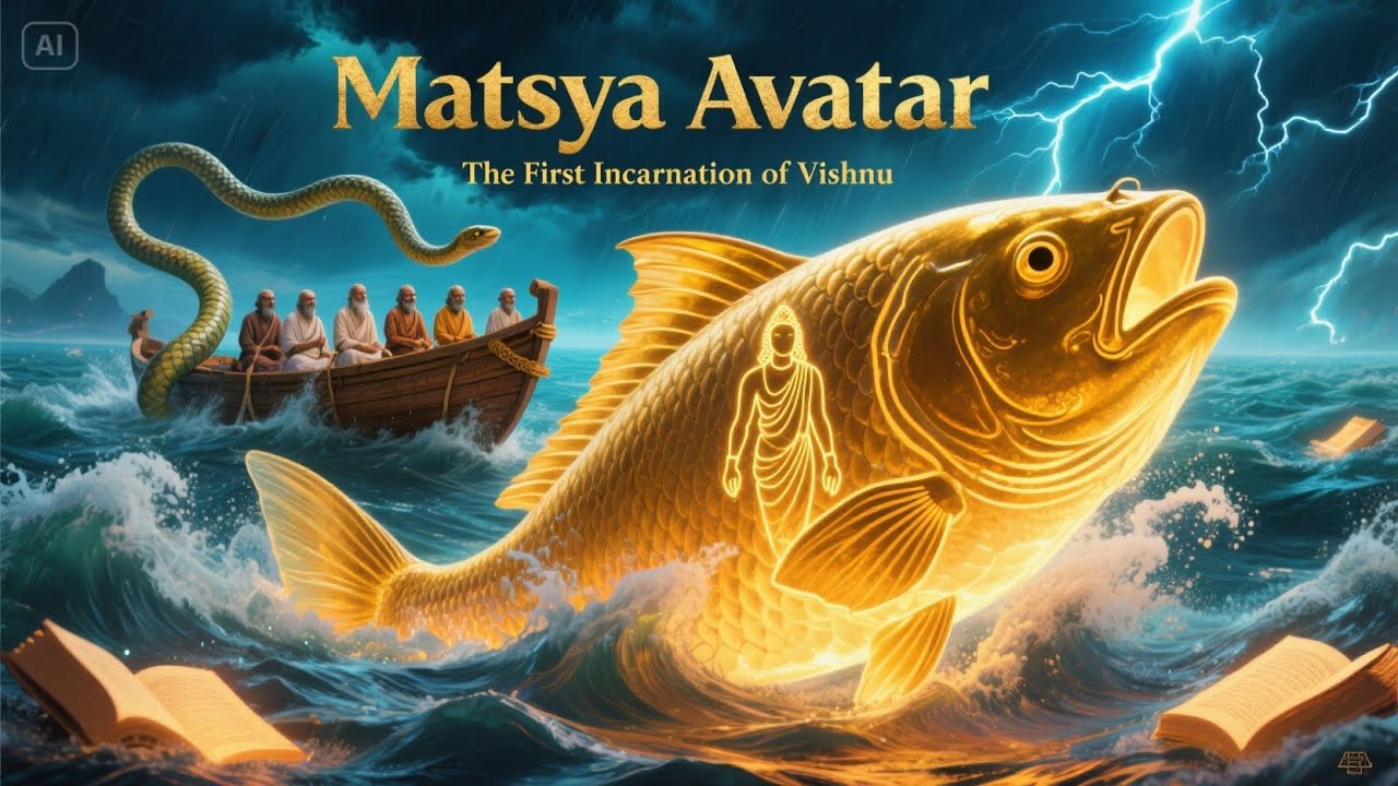 Matsya Avatar: The First Incarnation of Lord Vishnu | Tales by Darshu | Episode -3 #hindumythology
