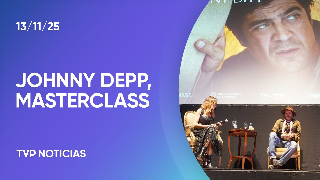 Johnny Depp cerró su paso por La Plata con una masterclass