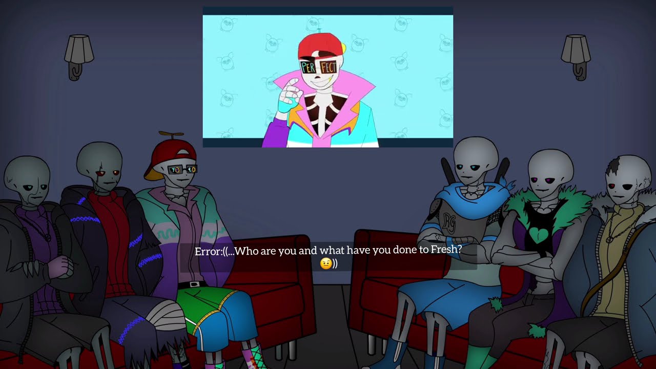 Sans Aus react to FRESH Sans~- Past 'New Fate' react to (9/?)