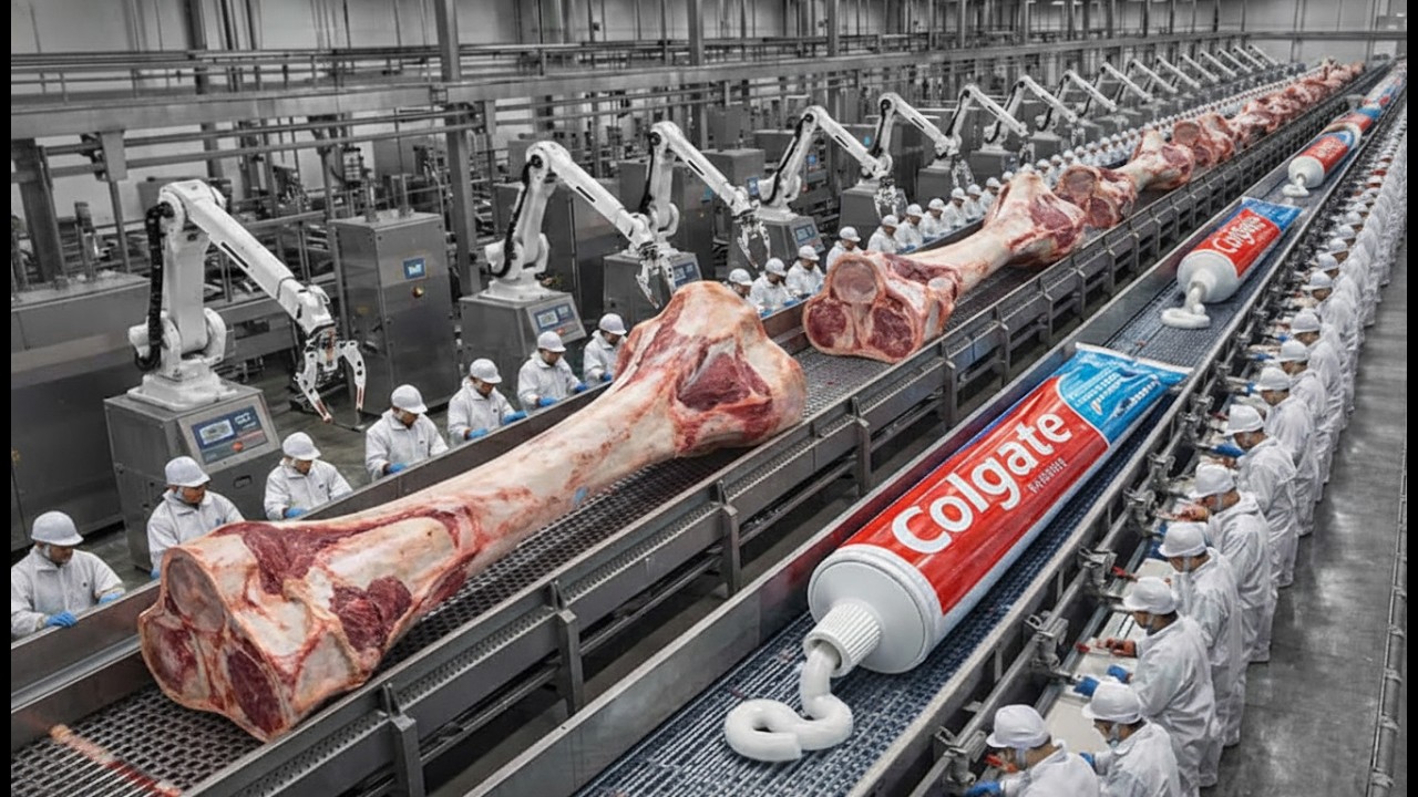 De Huesos a Pasta Dental: El Sorprendente Proceso de Fabricación de Colgate .