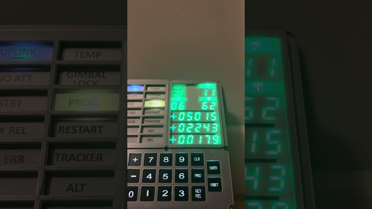 Open DSKY simulation of Apollo 11 launch