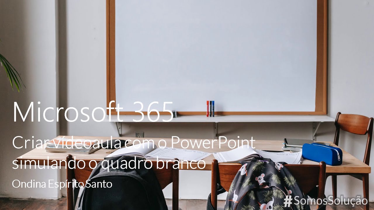 PowerPoint como simulador de quadro branco numa vídeo-aula