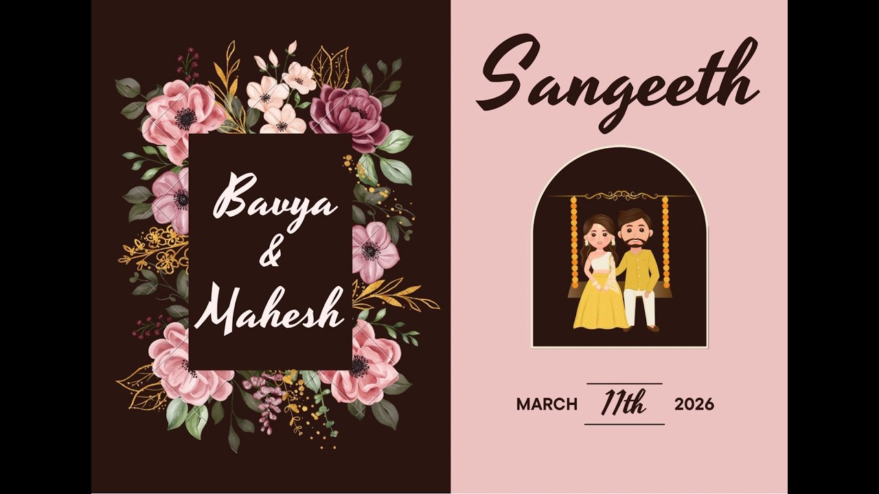 Bavya & Mahesh Sangeeth Live Streaming Starts From 11th March 7.00PM Onwards
