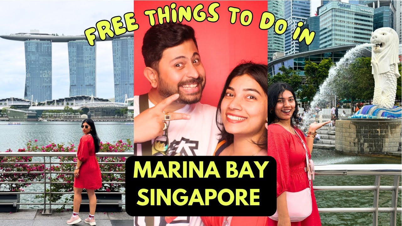 FREE Things to do in MARINA BAY, SINGAPORE!🇸🇬 Tourist Places in SINGAPORE | Travel Vlog #singapore