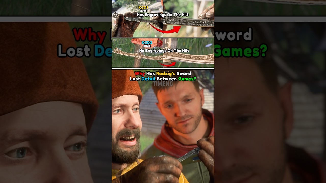 Why Has Radzig's Sword Lost Detail Between Games? - KCD2