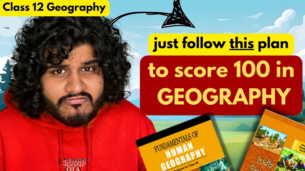 How to Score 100 in GEOGRAPHY in 3 DAYS 🌎 Boards 2026: Humanities Class 12
