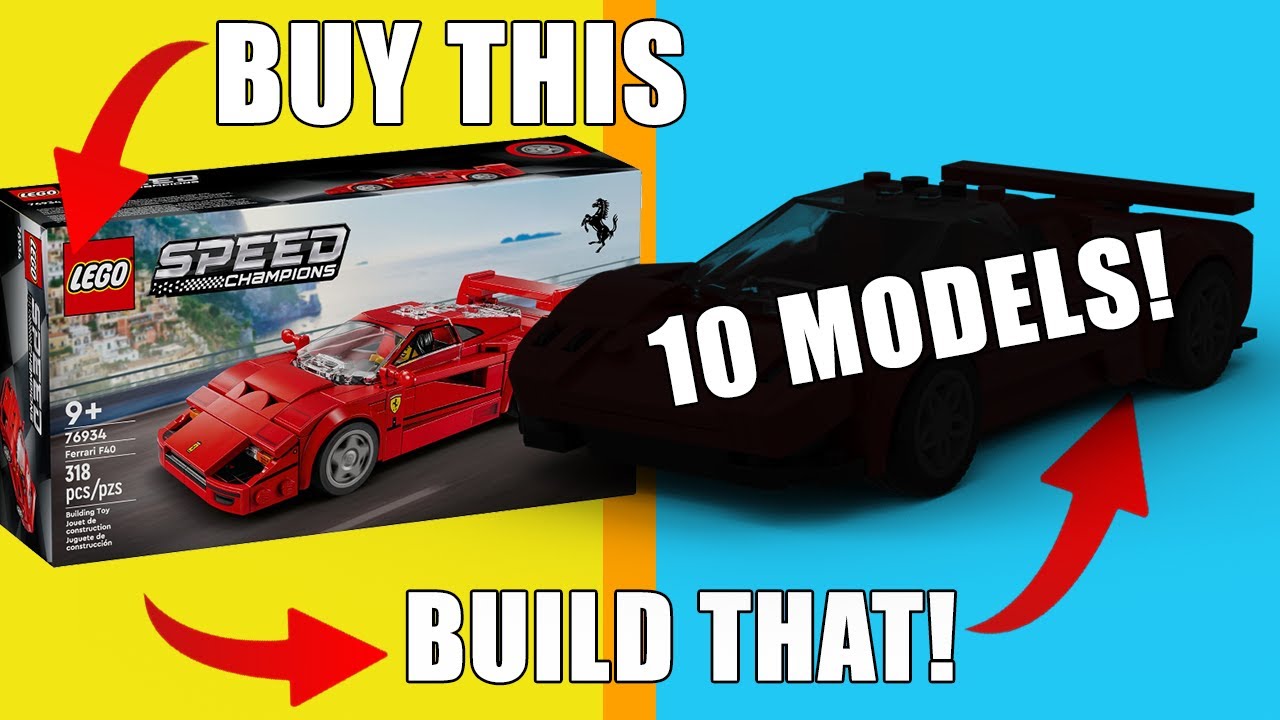 TOP 10 Alternate Models for LEGO 76934 Ferrari F40 by Ilyabuilder724