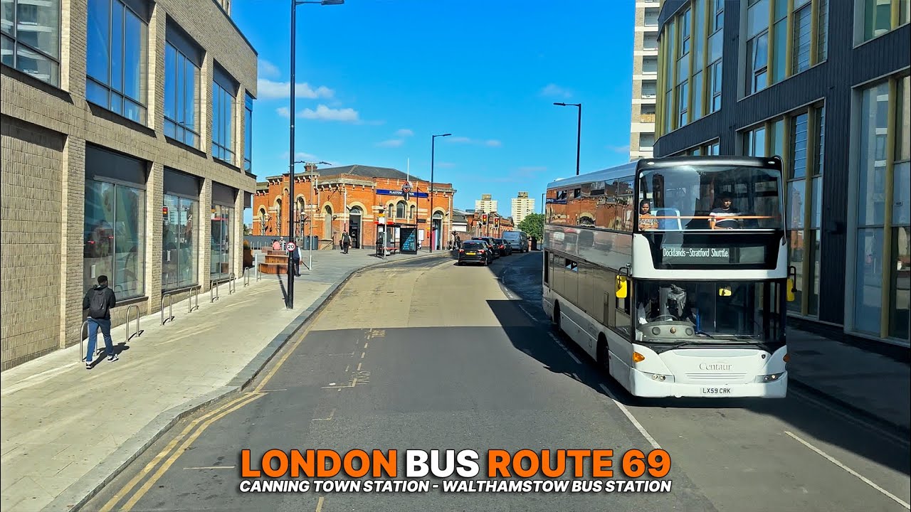 Morning Ride through East London: London Bus Route 69 from Canning Town to Walthamstow