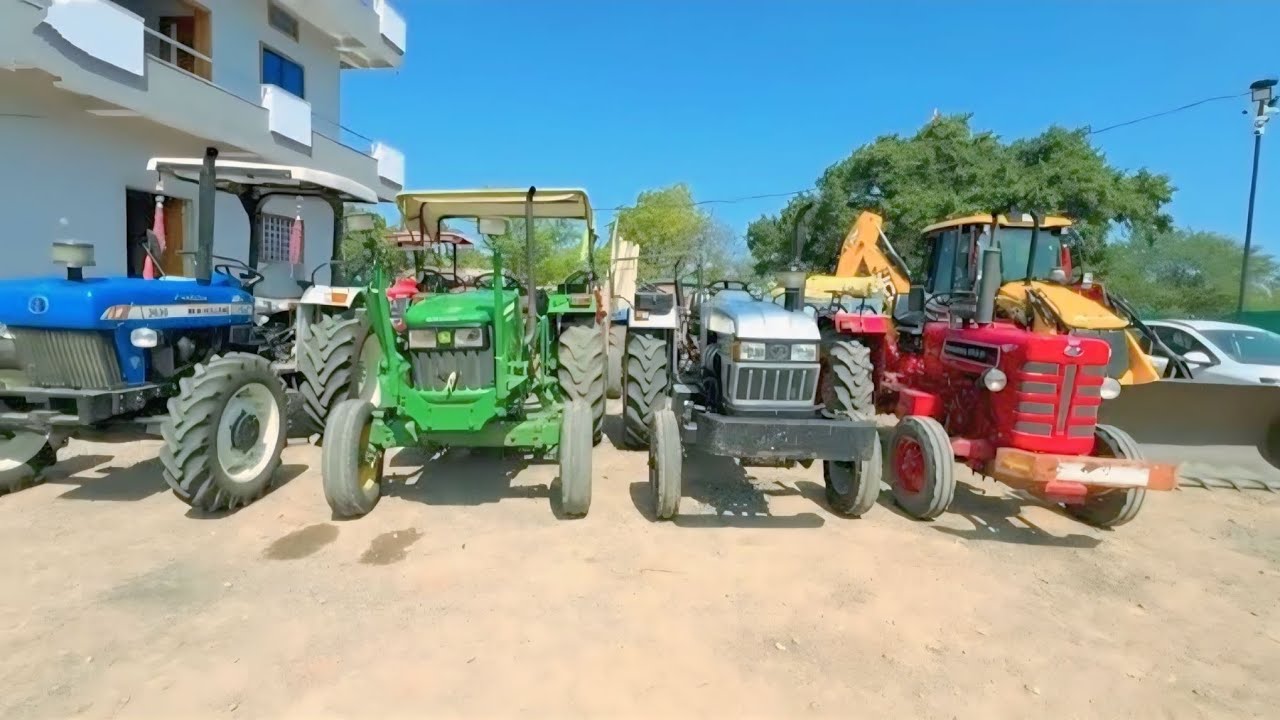 tractors power test New Holland 3630 John Deere  Eicher 485 Mahindra 275