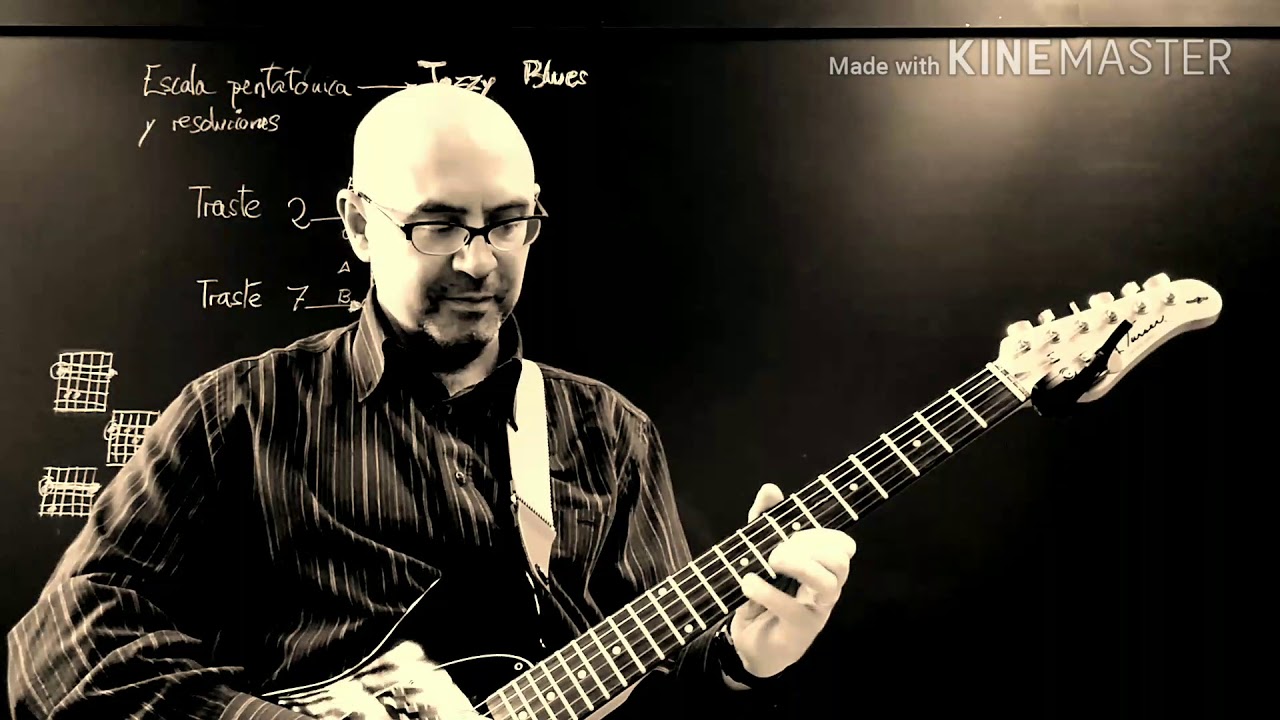 Tutorial Escalas entre Jazz y Blues. Alberto Galán profesor de guitarra #tutorials #guitarra #musica