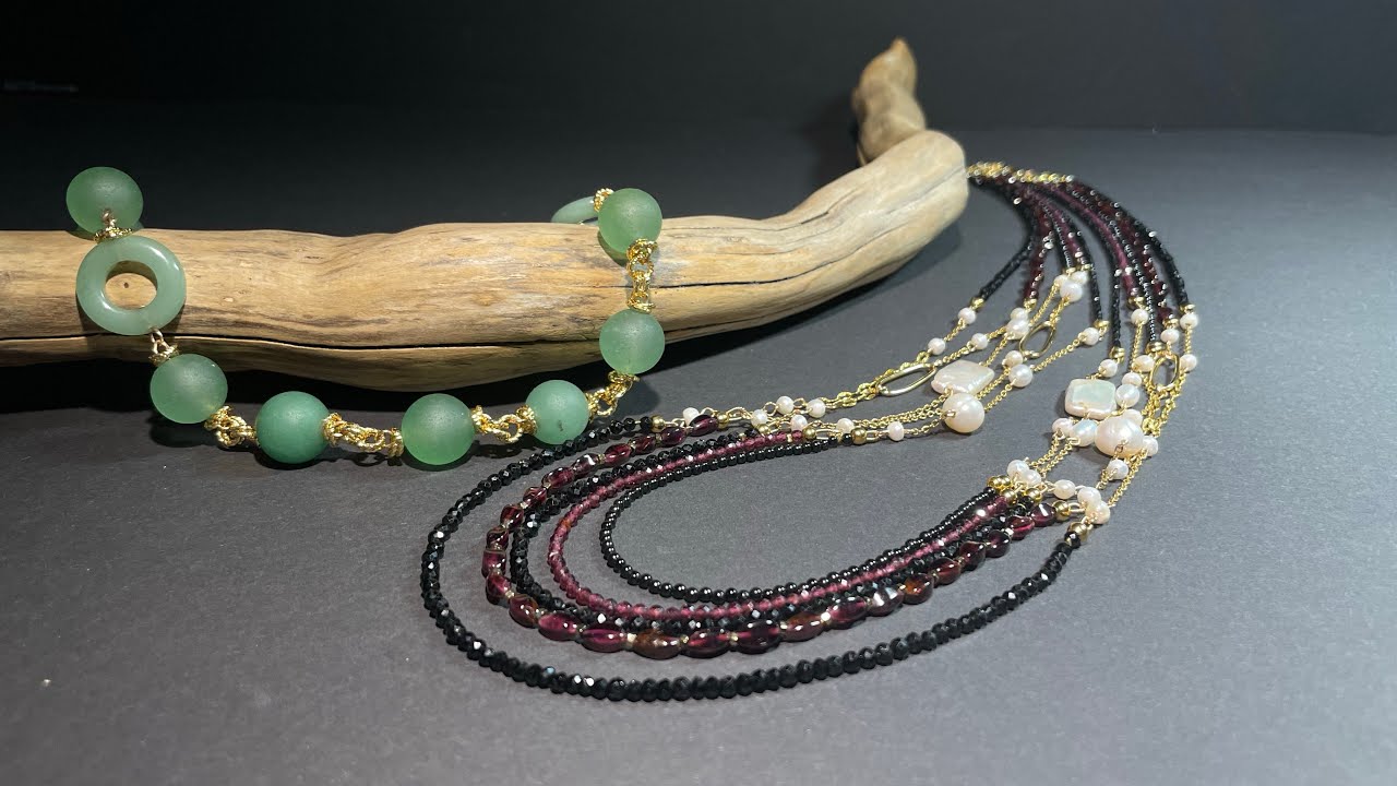 Жемчуг с гранатом и шпинелью ! МК !  Как собрать  ?! #handmade_jewellery
