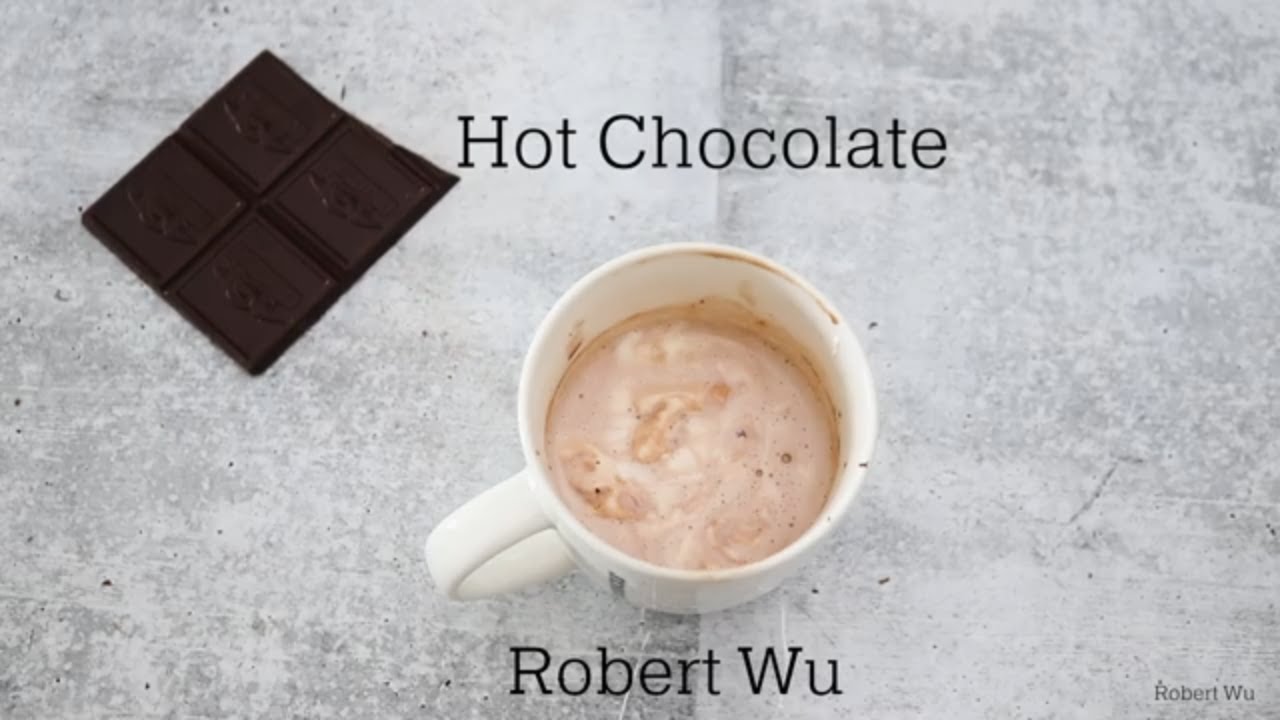 Hot Chocolate from Scratch ||  Robert Wu ASMR