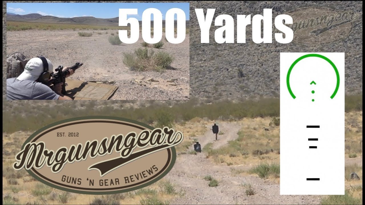 Shooting The BCM RECCE 16 & Trijicon TA44 w/ ACSS Reticle At 500 Yards (HD)