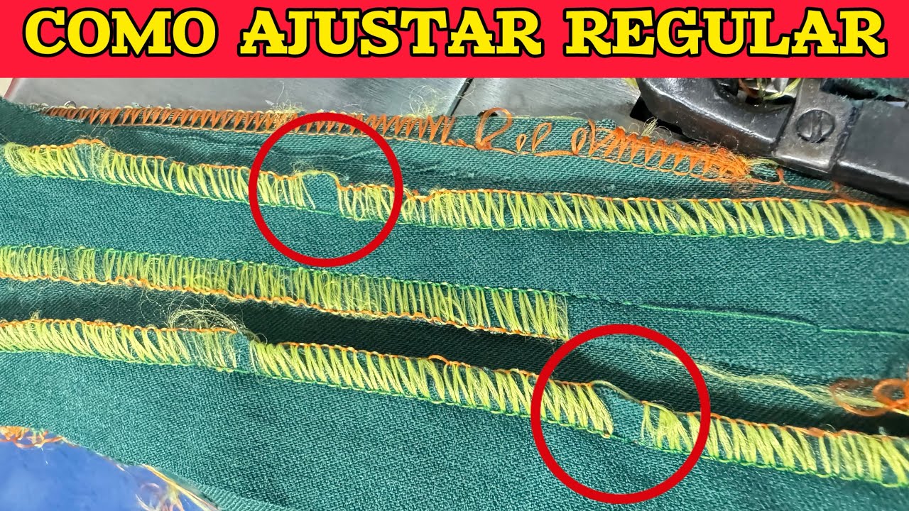 OVERLOCK NÃO COSTURA PULA PONTO COMO REGULAR