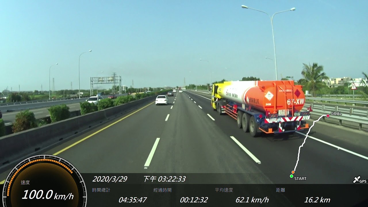 和欣客運 7500路線 台南麻豆轉運站-台北轉運站 國道1號 中山高速公路 GPS參數版本 路程景