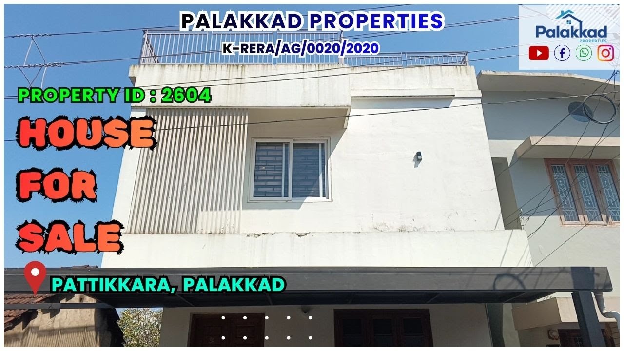 House for Sale At Pattikkara, Palakkad...#PROPERTYID :2604...