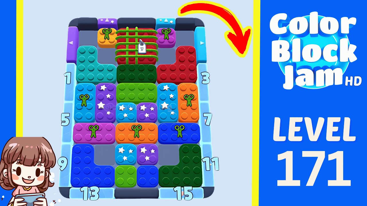 Color Block Jam Level 171 Solution Walkthrough