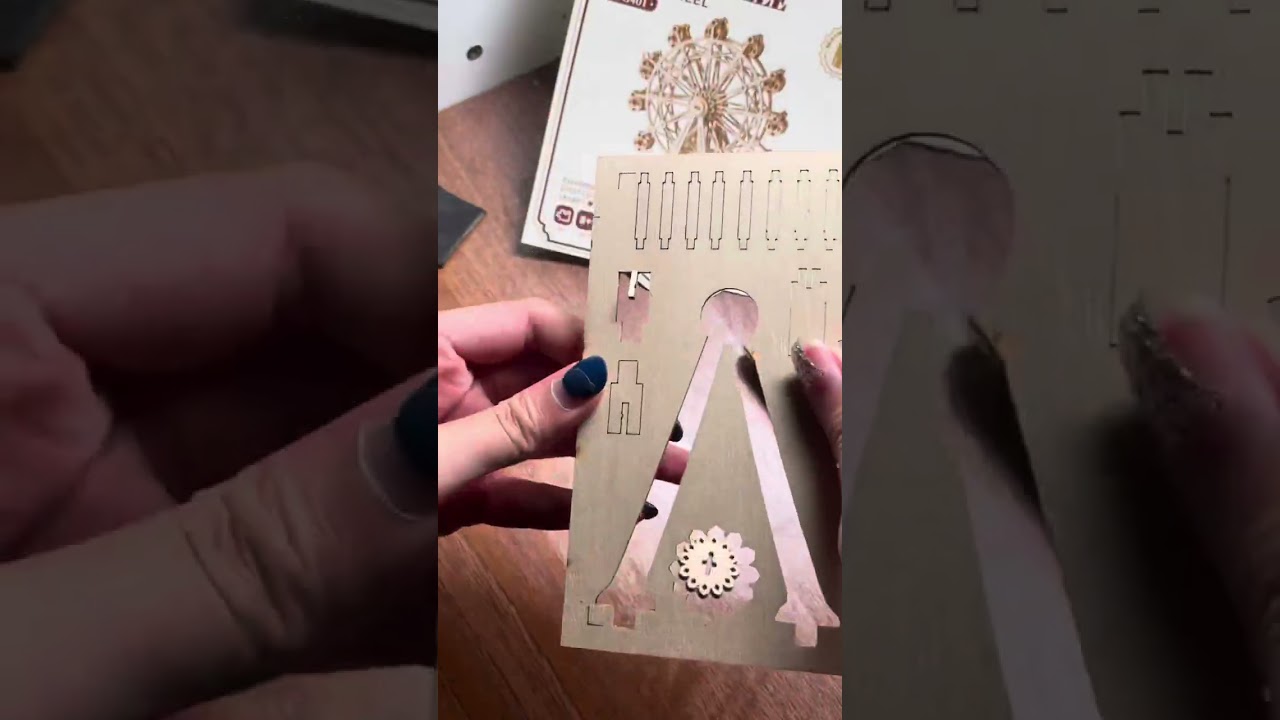 DIY - 3D Wooden Puzzle - Ferris Wheel 🎡