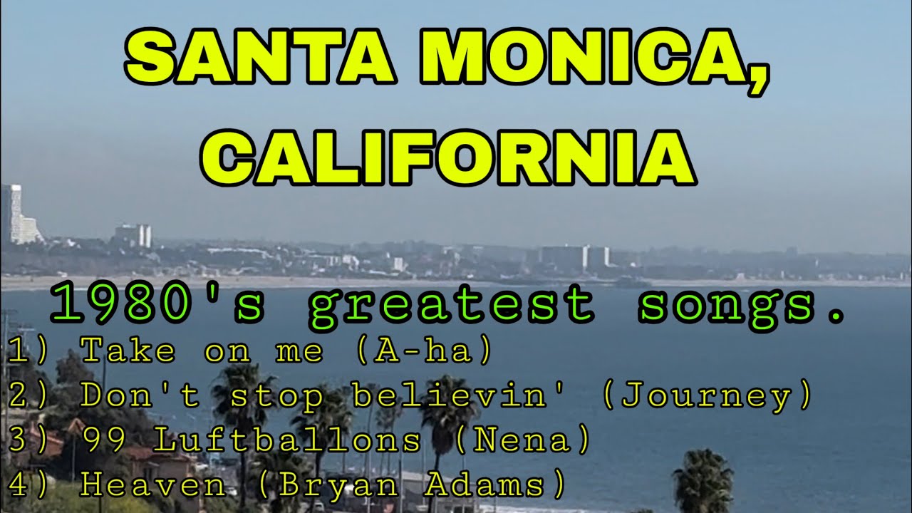1980’ GREATEST HITS | SANTA MONICA, CALIFORNIA. Driving Tour 2026 #foryou #travel #explore #usa