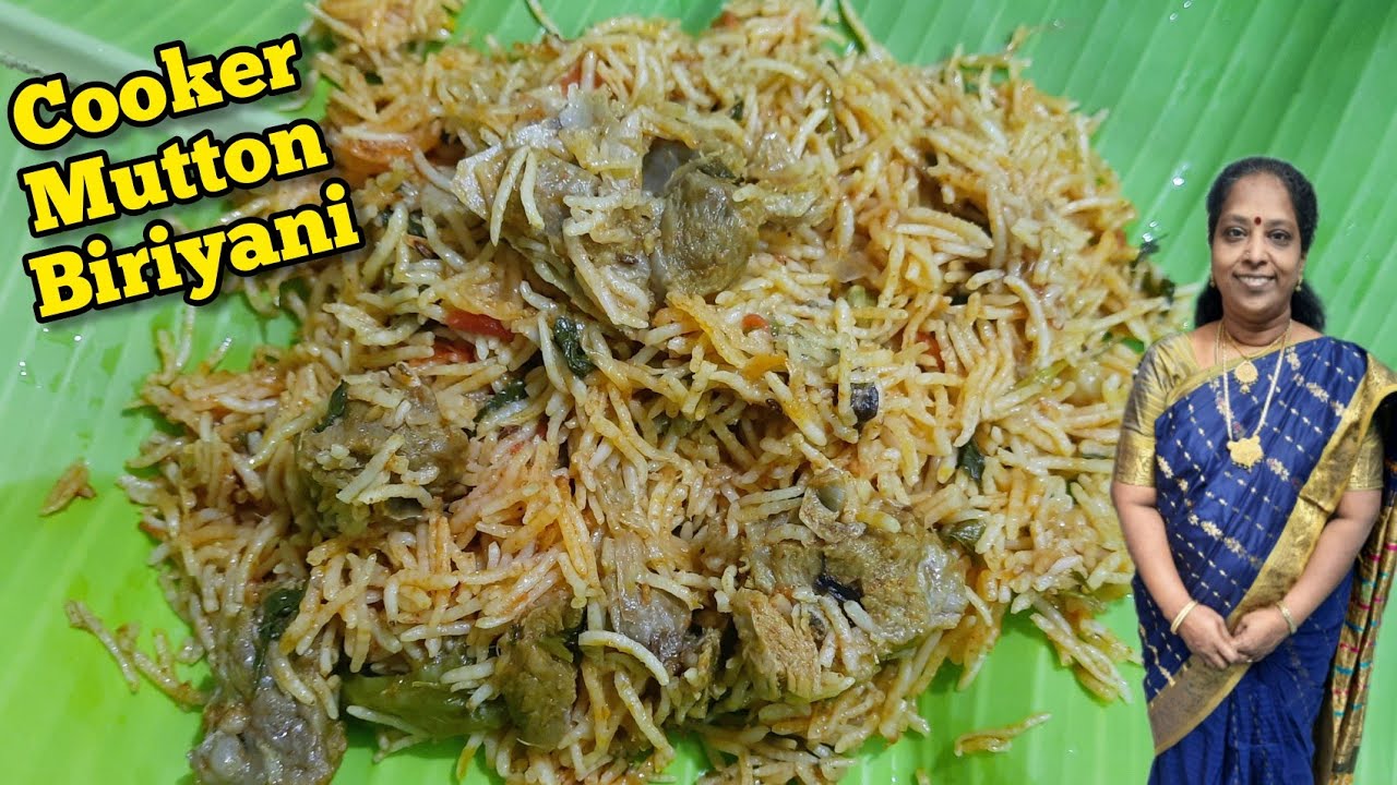 மட்டன் பிரியாணி | How to cook mutton biryani in cooker | Cooking Vlog | Best Cook Amma