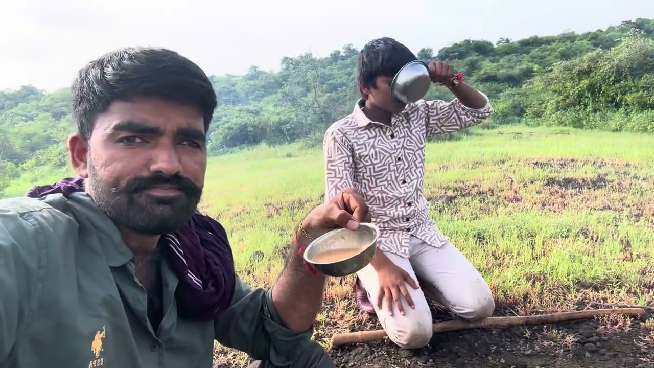 ગીર ની સાતમ 😝😛😝. રાજભા માટે વાસ નું અથાણું 🤔🤔🤝🌳🦚❣️