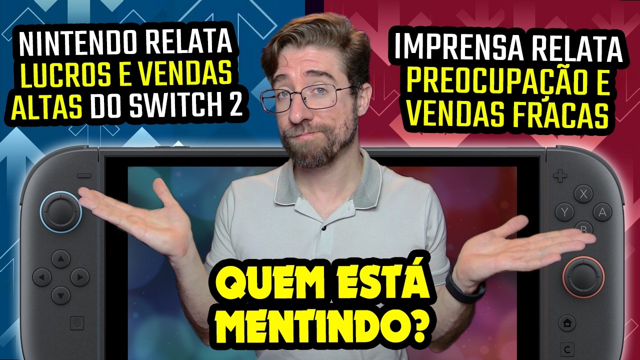 Nintendo relata RECORDES e LUCROS e a imprensa PREOCUPAÇÃO e VENDAS BAIXAS. Quem está mentindo?