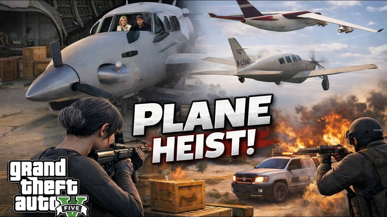 GTA 5 Plane Heist Mission Gameplay