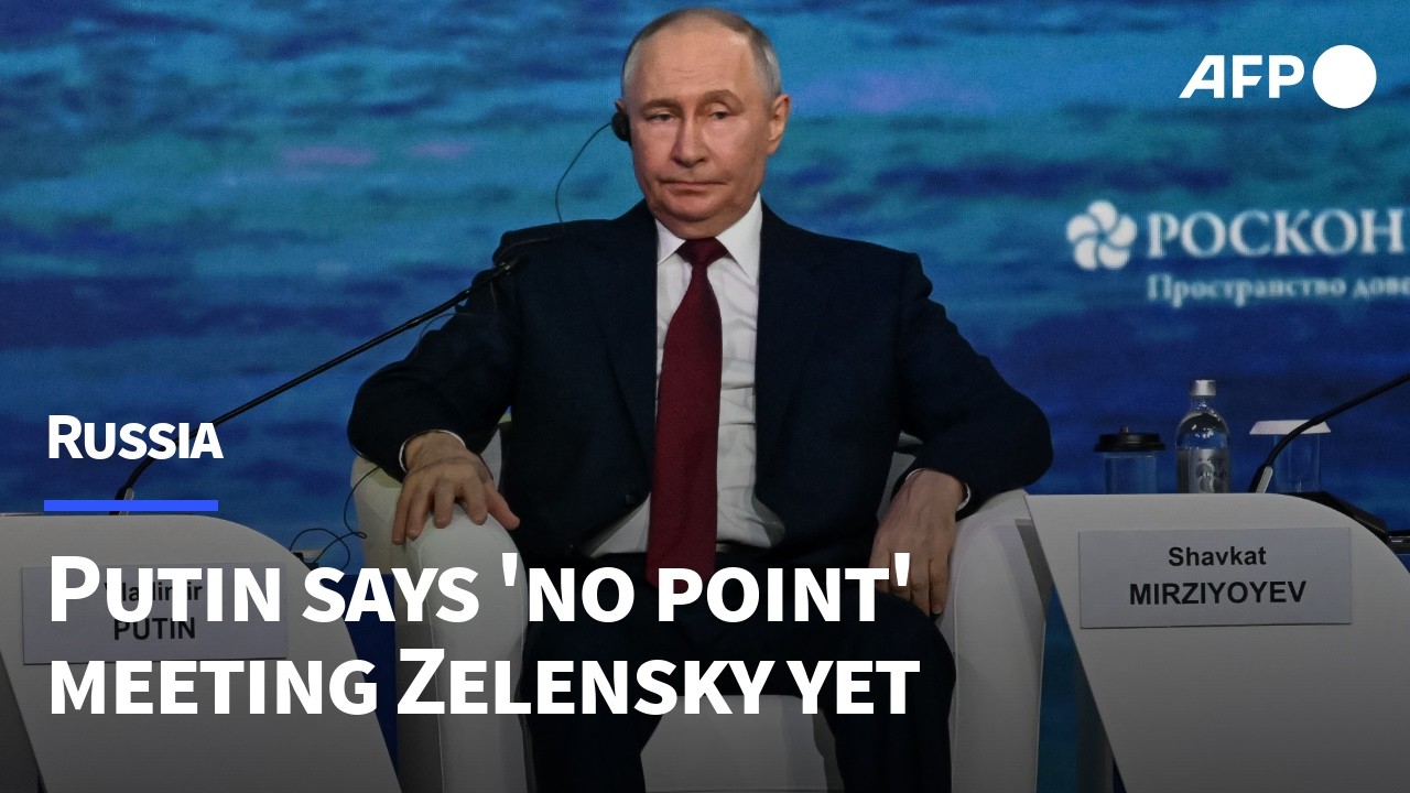 Putin says 'no point' in meeting Zelensky until peace accord reached | AFP