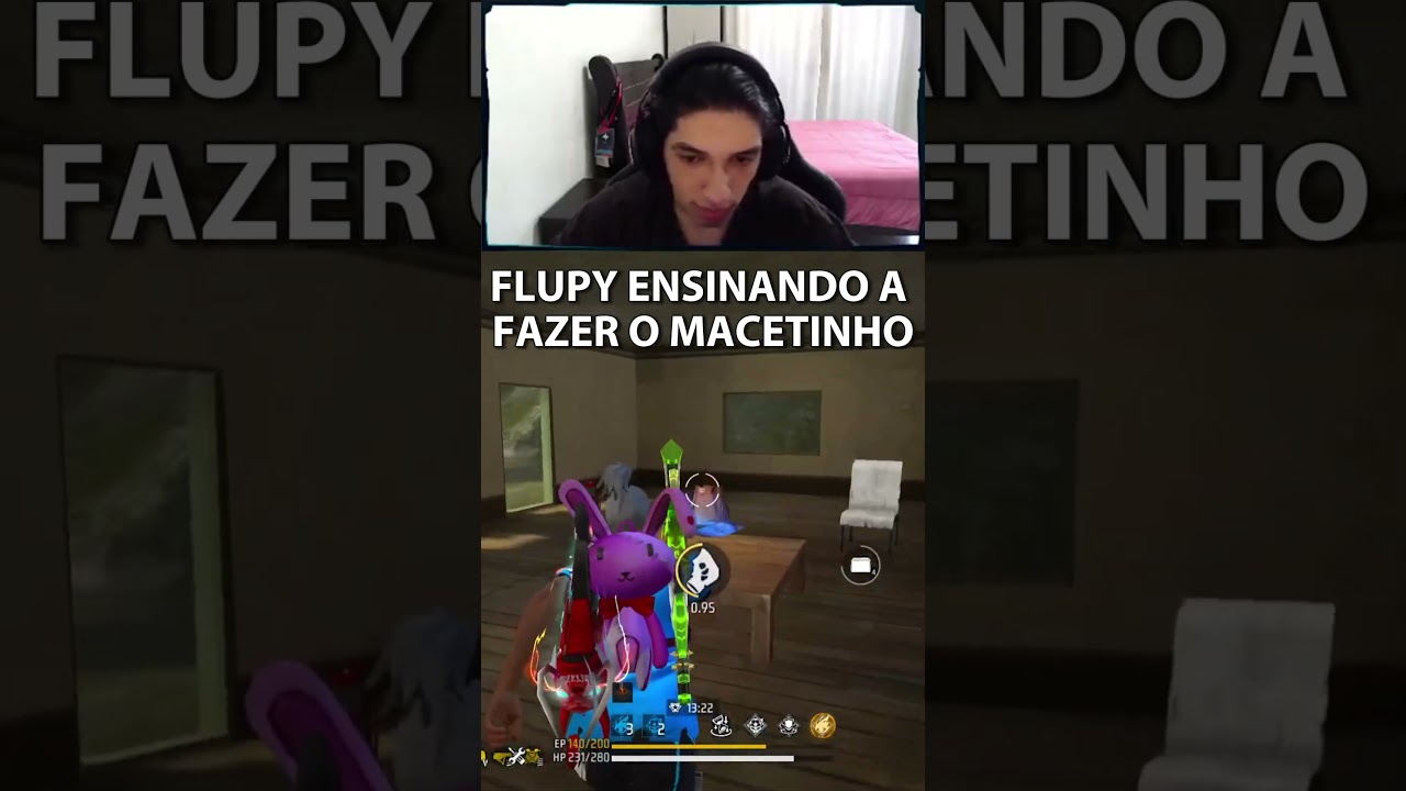 FLUPY ENSINANDO A FAZER O MACETINHO - FREE FIRE  #freefire #ff #garena #garenafreefire #flupy