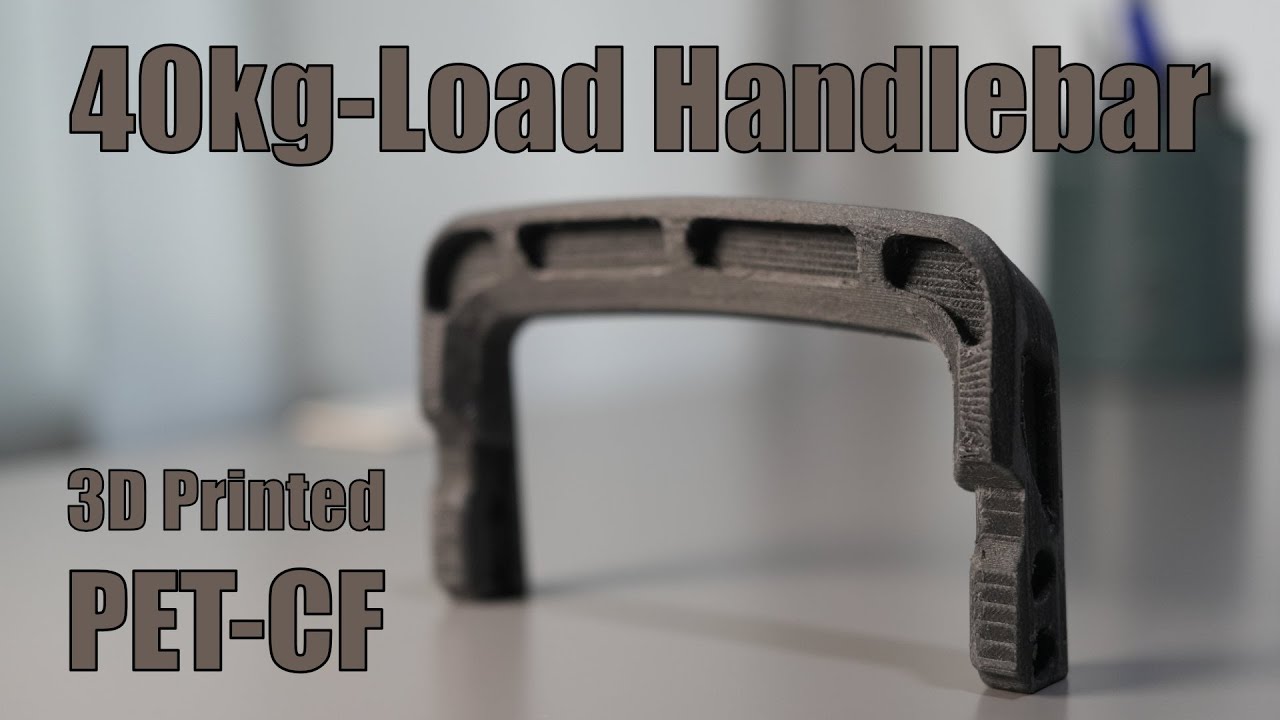 Reverse Engineering a 40kg Load Handlebar - 3D Printed in PET CF (QiDi Q2 vs K2 Plus)