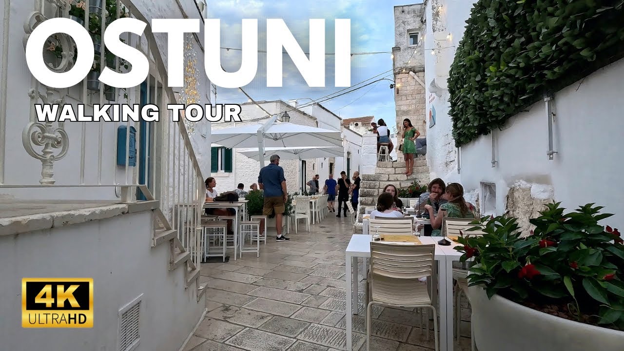Ostuni 🇮🇹 A beautiful Italian town in Puglia Italy🇮🇹 Walking tour