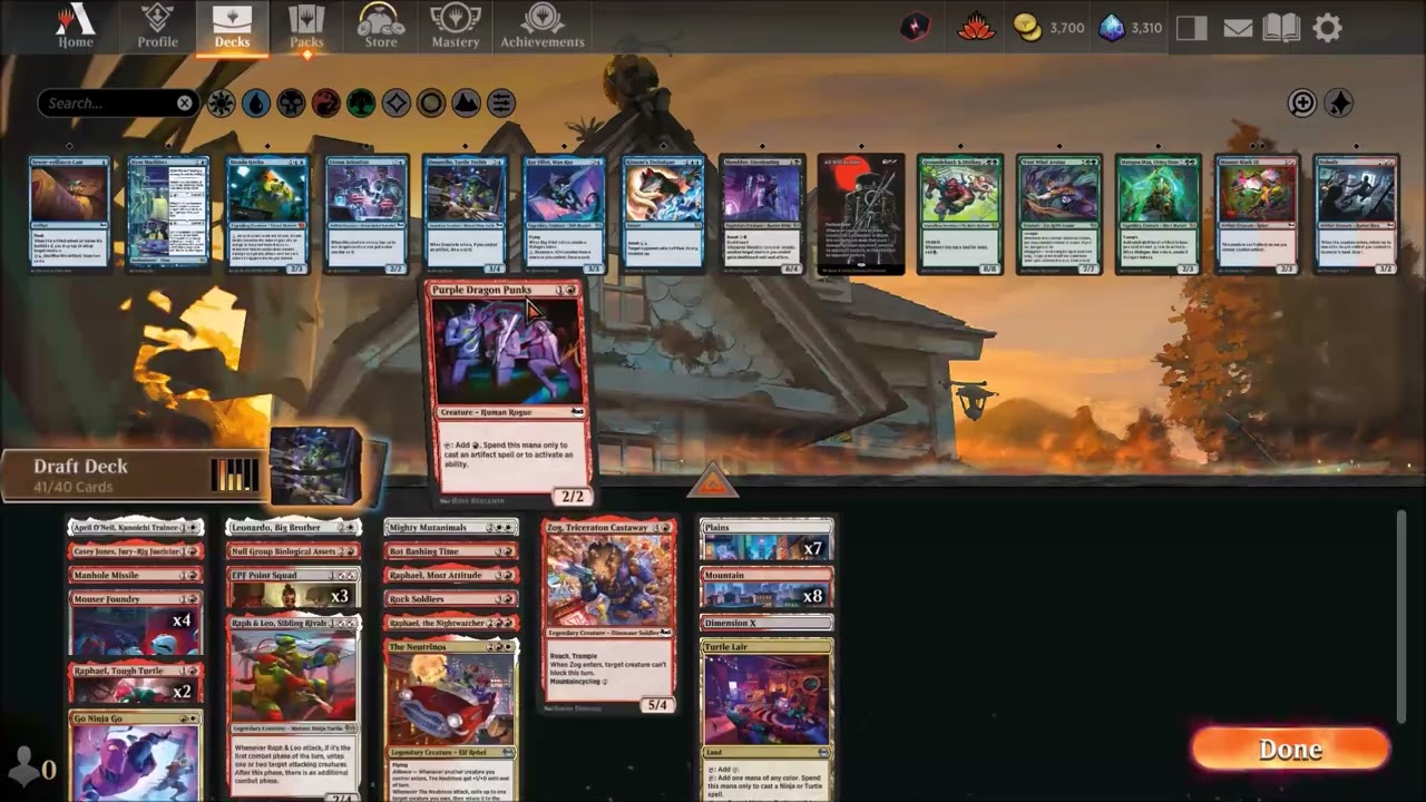Boros Alliance Teenage Mutant Ninja Turtles Pick 2  Draft | MTG Arena  | Casual Player No Commentary