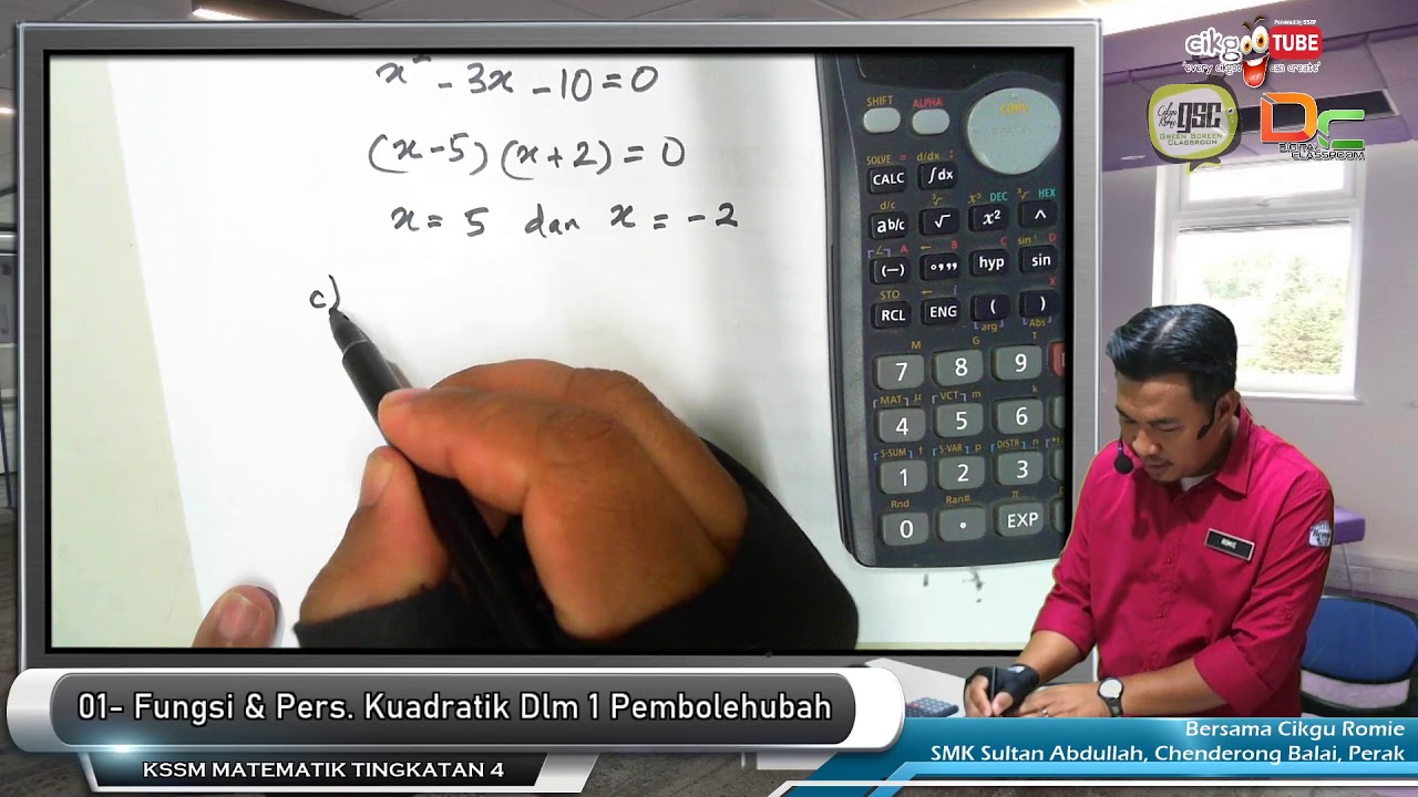 KSSM20 4T 07  Punca Persamaan Kuadratik