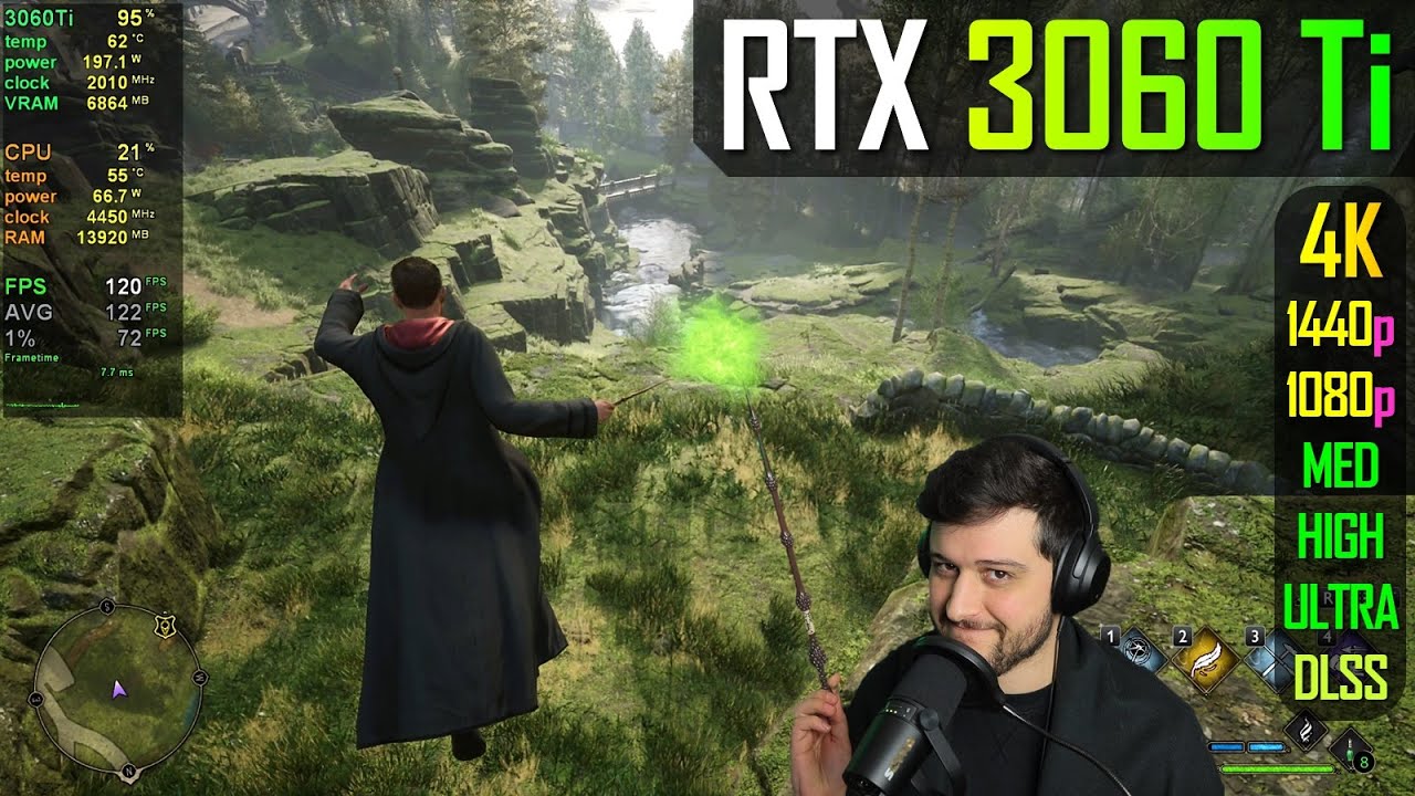 RTX 3060 Ti — Наследие Хогвартса