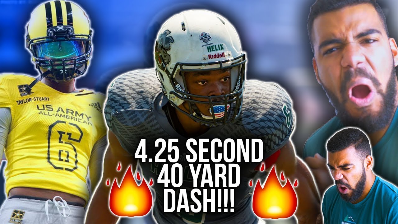 FASTEST High School Football Player!!! *FOOTBALL FAST*- Isaac Taylor Stuart Highlights [Reaction]