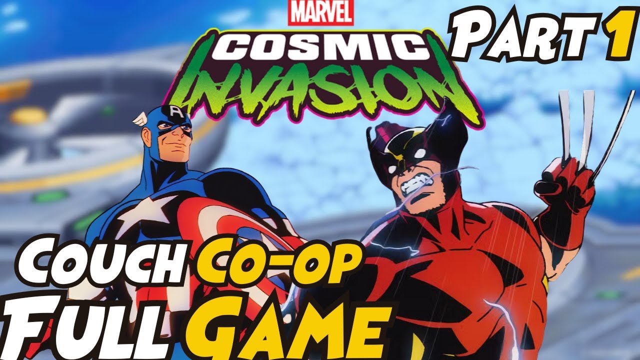 Marvel Cosmic Invasion Walkthrough Part 1 | Captain America & Wolverine Co-Op | Gameplay