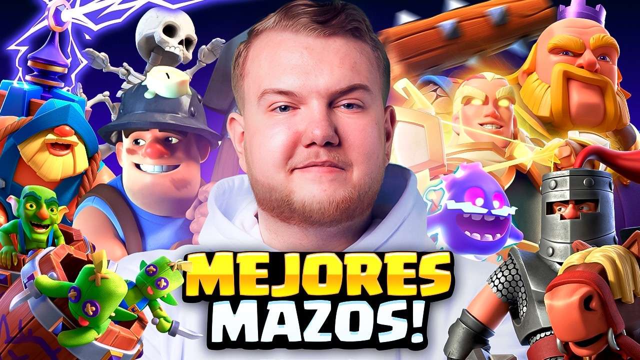 TOP 5 MEJORES MAZOS DEL MUNDO EN CLASH ROYALE!