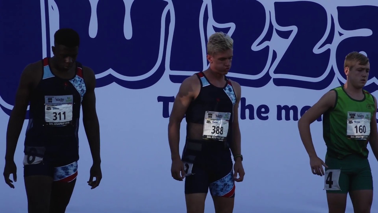 Reynard Strauss wins Men U18 110m Hurdles  1
