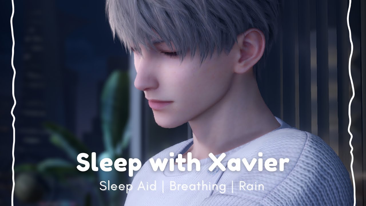 [ASMR] Sleep with Xavier | Sleep Aid | Breathing | Rain | No talking | 8 Hours | Love and Deepspace