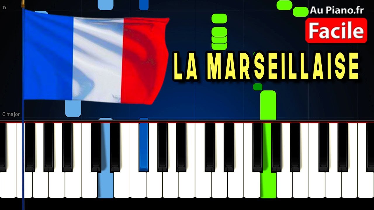La Marseillaise Piano Tutorial FACILE Paroles (AuPiano.fr)
