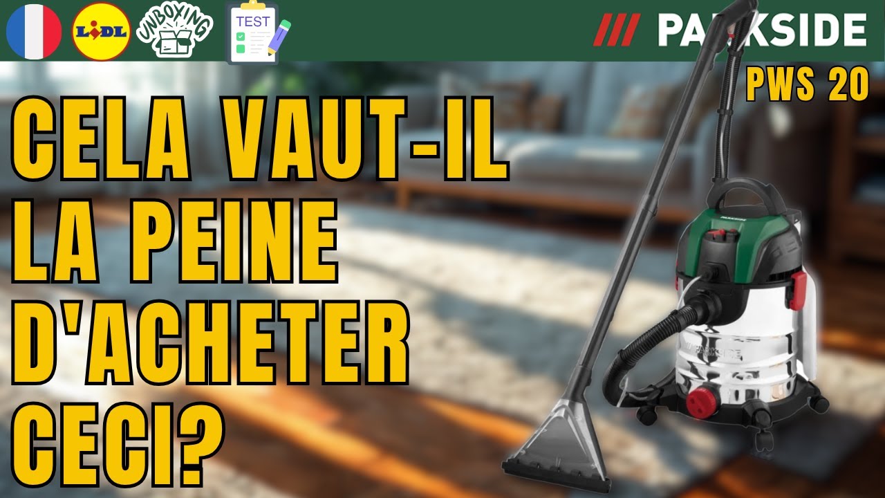 ASPIRATEUR INJECTEUR/EXTRACTEUR Parkside PWS 20 D3 FRANCE FRANÇAIS LIDL